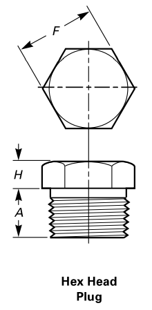 Threaded Hex Head Plug Threaded Hex Head Plug